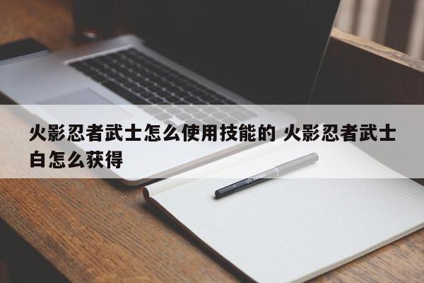 火影忍者武士怎么使用技能的 火影忍者武士白怎么获得-第1张图片